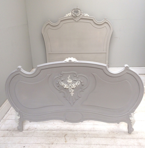 french antique rococo double bed